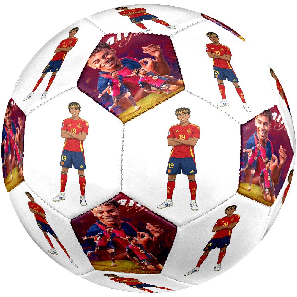 Lamine Yamal's Champions Celebration Moment Size 5 Soccer Football Machine-Stitched Indoor/Outdoor Universal Football Perfect Commemorative Gift for S
