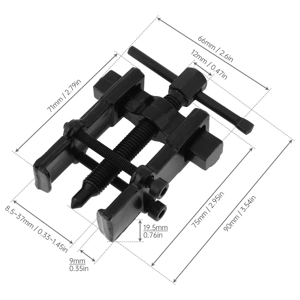 2 / 3 / 4 / 6 / 8 Inch Two Claw Puller Separate Lifting Device Pull Bearing Mechanic Hand Tools for Bearing Maintenance