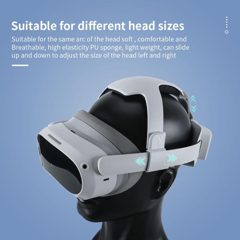 Прочный головной ремень для Pico 4 VR Сменный ремешок Комфортный Регулируемый Снижает давление на лицо Аксессуары для VR-оголовья