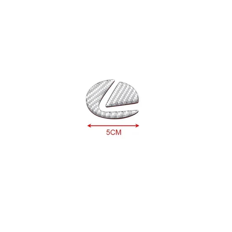 WDM2 2026 Hot Interior Stickers Carbon Fibre Car Steering Wheel Badge Sticker For Lexus RX350 GX460 GS350 IS250 IS350 ES350 ES250 ES