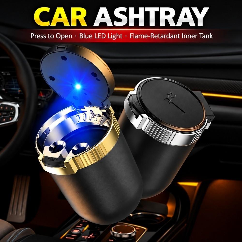 With Lid Car Ashtray Smell-Proof Automotive Supplies Modern Vehicle Rubbish Can Car Interior