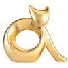 Queen-b Cat Art Object, Elegant Cat Figurine, Stylish Ceramic Decor, Cute Tabletop Ornament, Collectible Figurine, Nordic Style, Perfect for Bedroom,