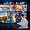 Проектор Magcubic HY300 Pro 8K 1080P для улицы Android 14 Двойной Wifi6 290 ANSI Allwinner H726 Домашний кинотеатр