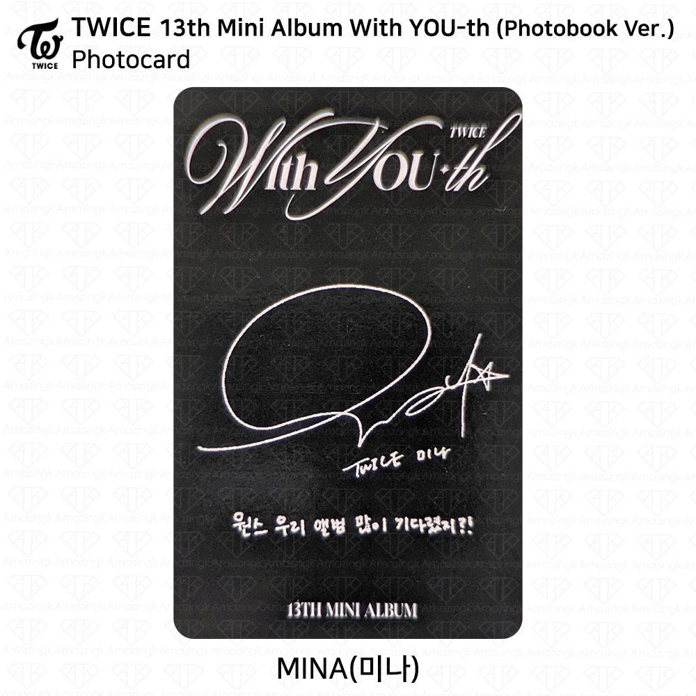 Twice 13-й мини-альбом с молодежной фотокарточкой YOU-th, постером, пленкой, стикером Mina KPOP K-POP
