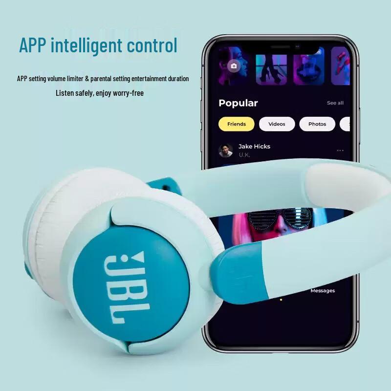 JBL JR320BT Wireless Bluetooth Kids On-Ear Headphones