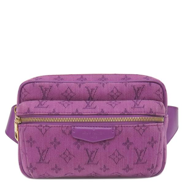 Louis Vuitton M44624 Джинсовая поясная сумка Monogram для улицыПоясная сумка Джинса/кожа Monogram Массив