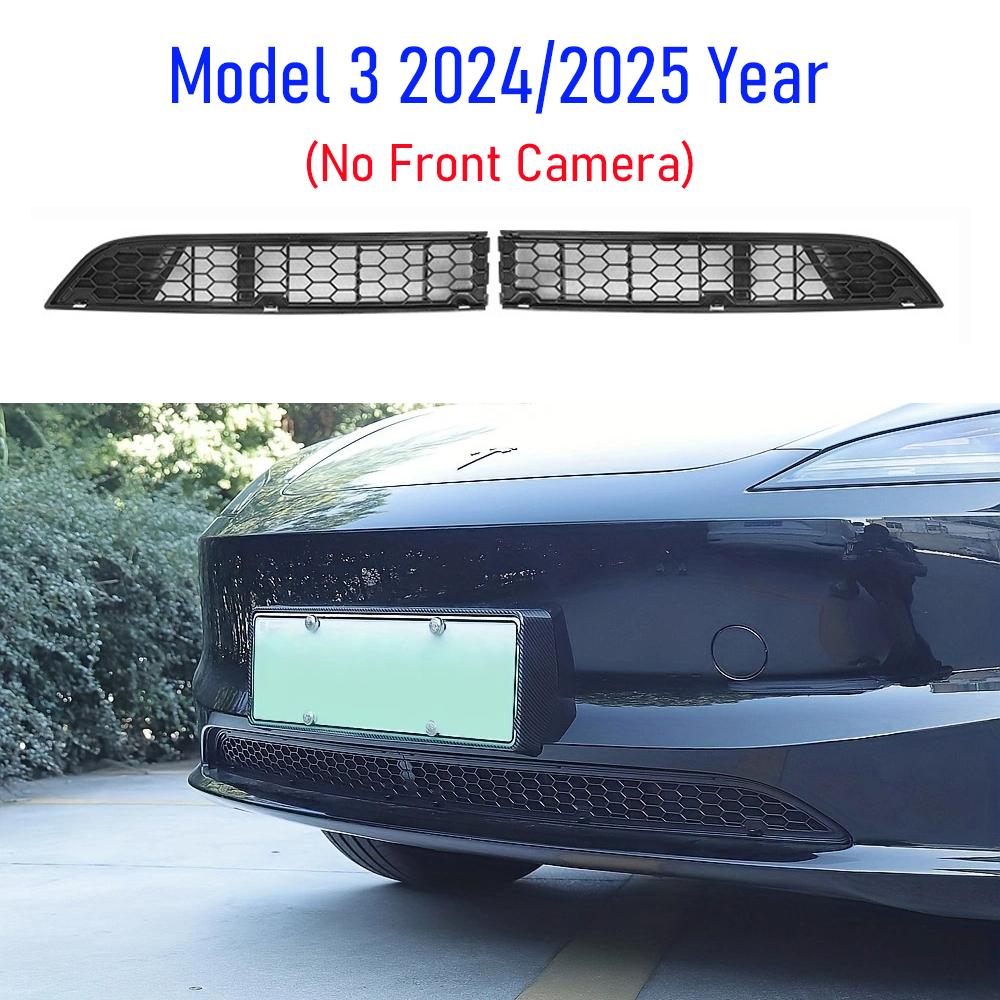 ckwjb7 For Tesla Model 3 2024 2025 2026 Model Y Juniper Grille Mesh Inserts Lower Bumper Anti Insect Net Dust Proof Vent Grille Cover
