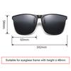 Мужские и женские солнцезащитные очки-клипсы поляризационные меняющие цвет солнцезащитные очки фотохромные винтажные очки-клипсы очки ночного видения для вождения