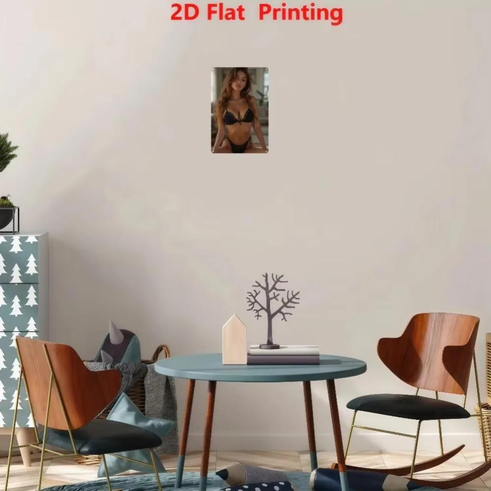 Винтажная металлическая жестяная табличка Ретро Сексуальная леди Настенное искусство Железный плакат Декор Мужская берлога Бар