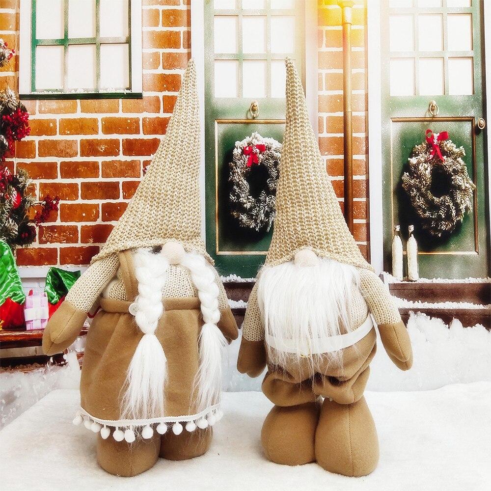 Stretch Gandalf Plush Christmas Dolls Kids Christmas Gifts Garden Dwarf New Year Navidad Home Ornament Christmas Tree Decorations