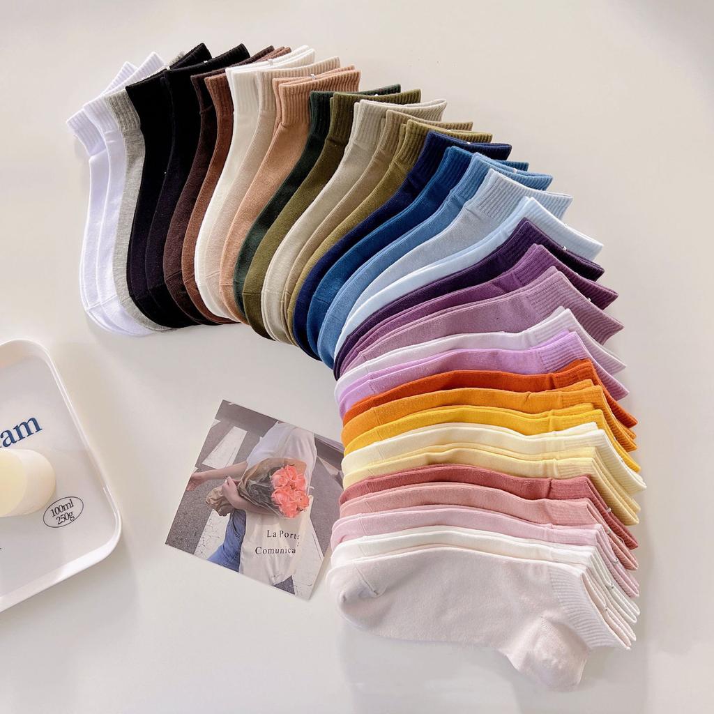 10/15 шт. модных классических и высококачественных летних женских носков карамельного цвета, удобные мягкие и повседневные короткие носки