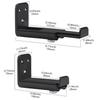 1 Set Speaker Wall Mount for Soundbars, Extendable Depth Sound Bar Bracket Secure Load-bearing Up to 44Ibs Black