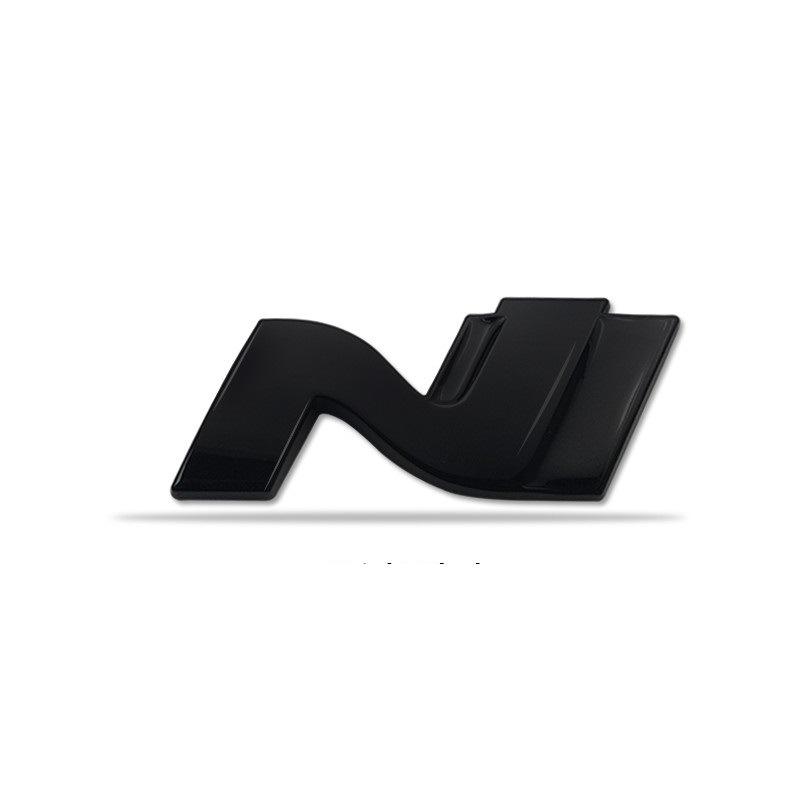 3d Metal Chrome Black Red Nline N Line Logo Car Grill Emblem Trunk Badge N Line Decal Sticker Accessories