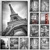 Black White Beautiful City New York London Paris Eiffel Tower Photography Art Posters Canvas Painting Fashion Home Decor Mural