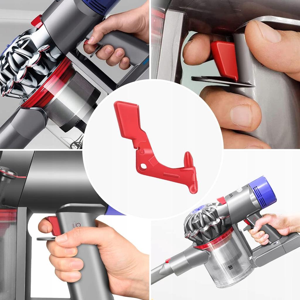 PowerFix Trigger V-Red – Wzmocniony Przycisk Spustu do Odkurzacza Dyson | Kompatybilny z V10, V11, SV12, SV14 | Wysoka Jakość Wykonania