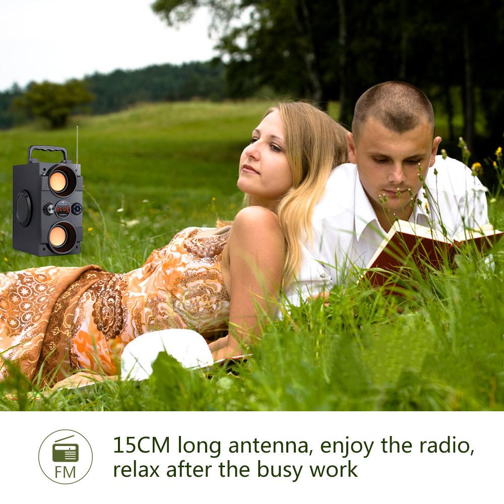 TOPROAD Портативный Bluetooth Динамик 30 Вт Большой Мощности Тяжелый Бас Беспроводные Колонки Сабвуфер Поддержка Дистанционного Управления FM Микрофон TF AUX USB