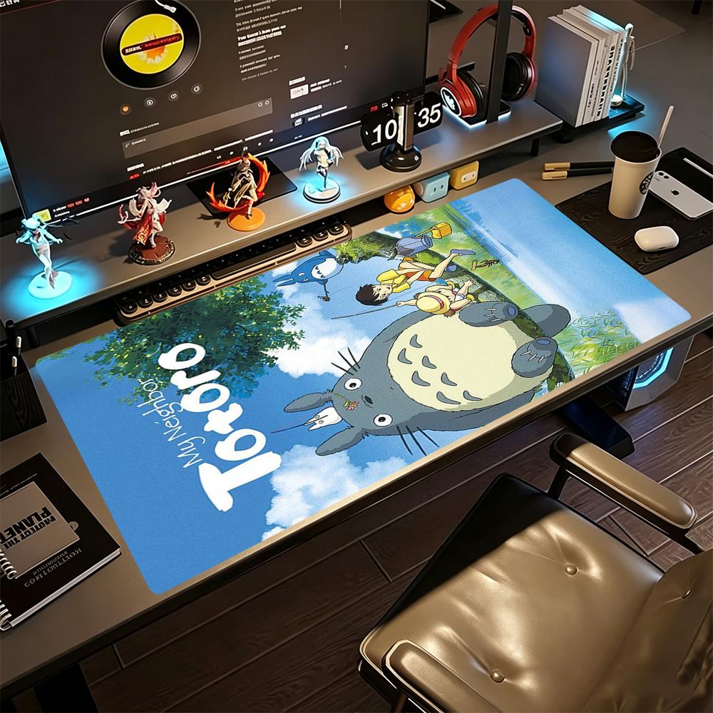 Neighbor Totoro Gaming Mouse Pad Gaming Laptop Mouse Pad Study Desk Mat Non-Slip Rubber Bottom Office and Gaming Desk Decoration