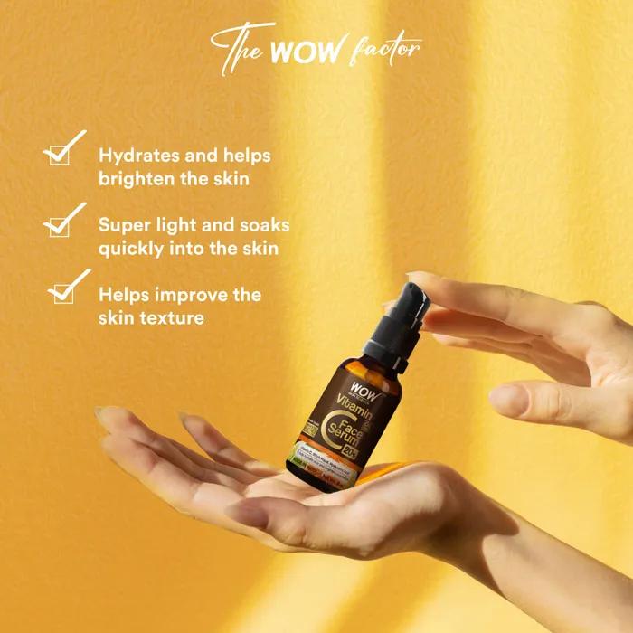 Wow Skin Science Сыворотка с витамином С для лица, 30 мл (Пакет из 3)