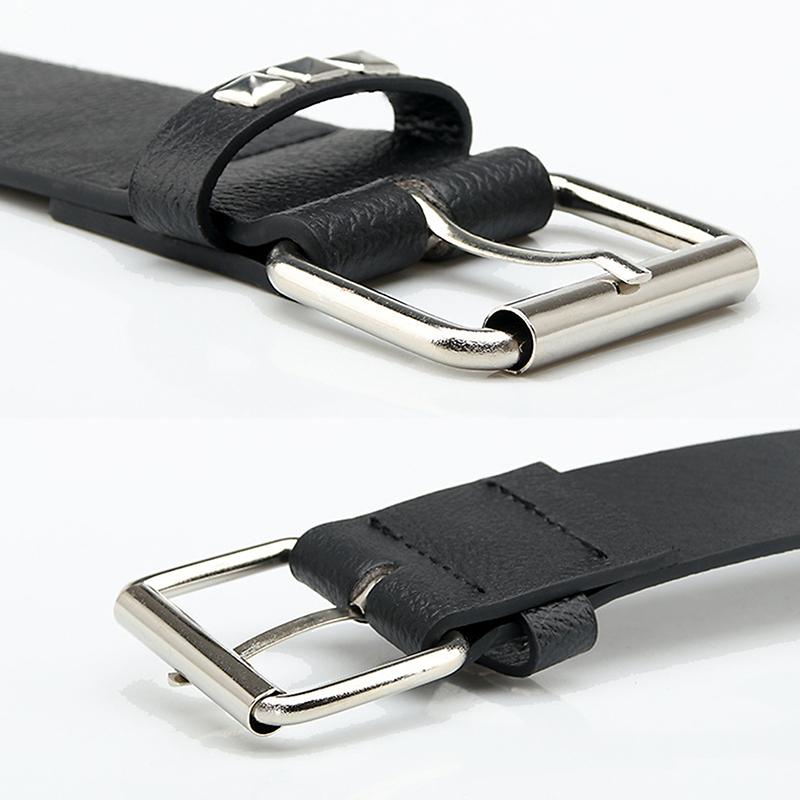 Ремень с заклепками и пулями, женский кожаный, с заклепками, подарочный, мужской, гот-рок, дикий, регулируемый, женский, панк, черный ремень