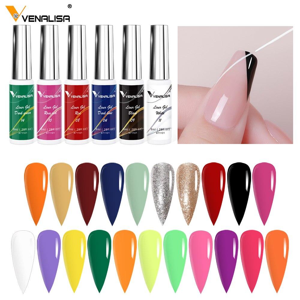 Venalisa 8 мл гель-лак для ногтей, замачиваемый УФ- и светодиодный лак для ногтей, маникюрный инструмент, 21 цвет по желанию