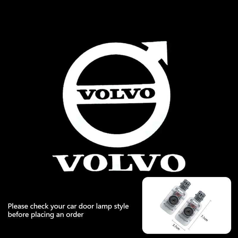2 шт. Подходит для Volvo V40 V60 V90 XC40 XC60 XC90 S60 S90, светодиодная лампа приветствия для автомобиля, проектор логотипа, лампа-призрак, автозапчасти, декорация.