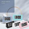 Simple Mini Triangle Clock Mute Desk Electronic Clock Creative LED Digital Clock  Car