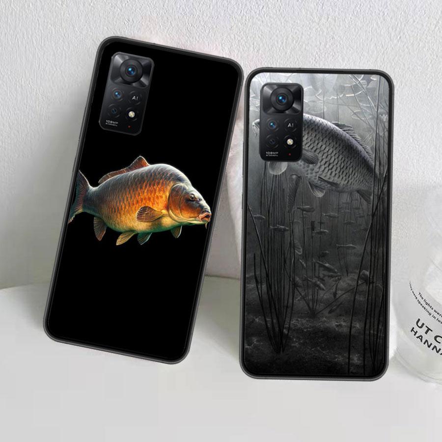 Carp Fishing Fish Phone Case For Redmi Note 14 13 Pro 5G Plus 12 12C 10 10A 10C 9 9A 9C 9T 8 8A K60 K70 Pro Xiaomi Cover Shell C