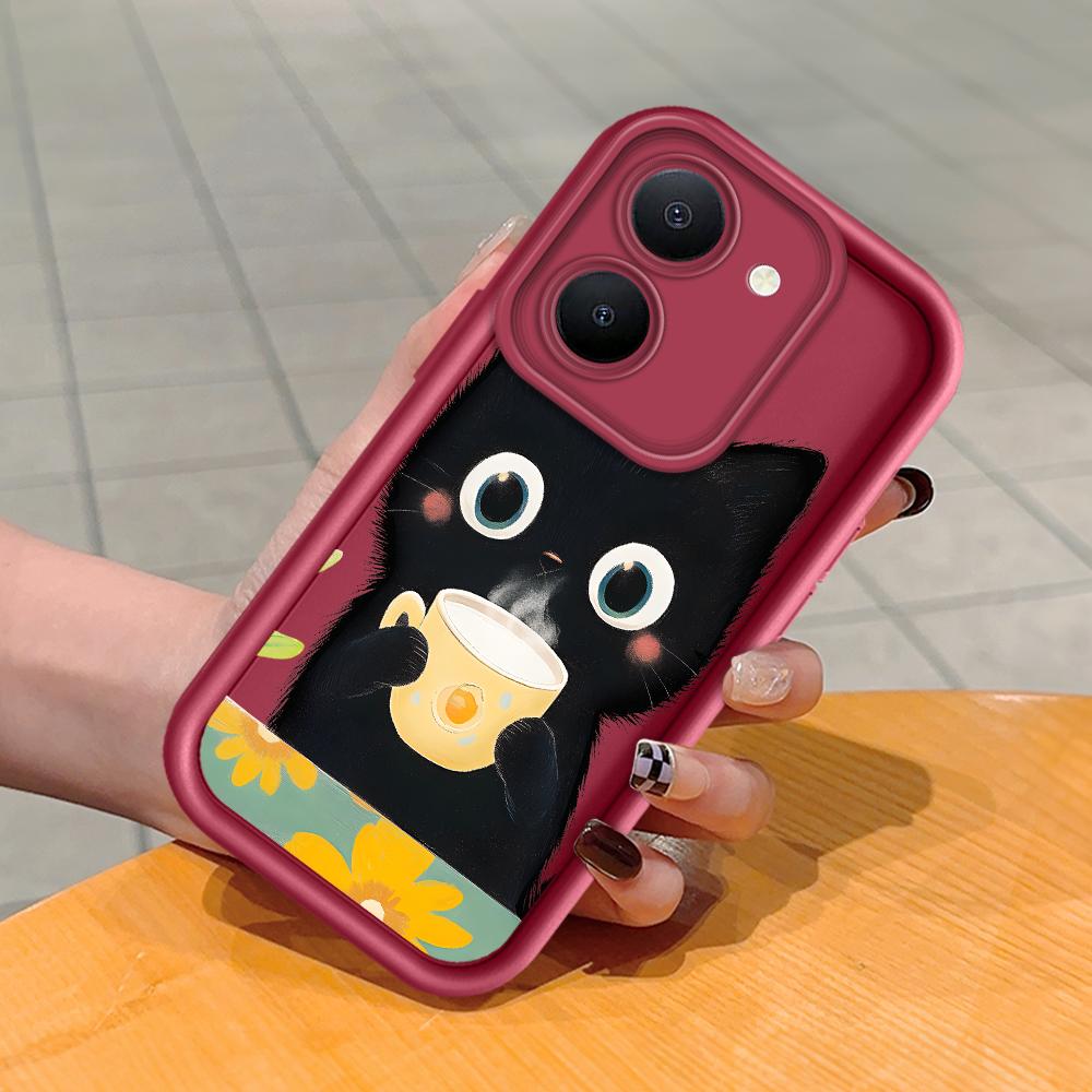 Мягкий силиконовый квадратный чехол с рисунком лестницы для телефона, полное покрытие, противоударный защитный резиновый чехол для камеры для Vivo