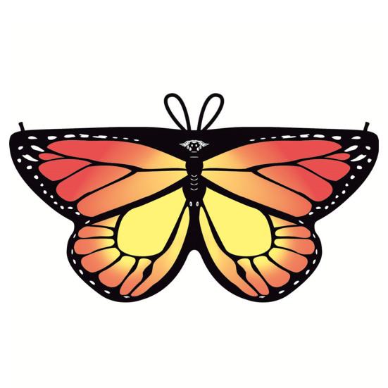 Halloween Cape Realistic Looking Vibrant Color Breathable Ultra-Light Easy-wearing Dress Up Chiffon Halloween Butterfly Wings Toddler Cosplay Costume