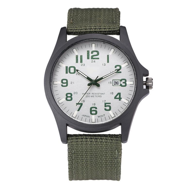 XINEW Cheap Watches Men's Nylon Calendar Army Quartz Watch