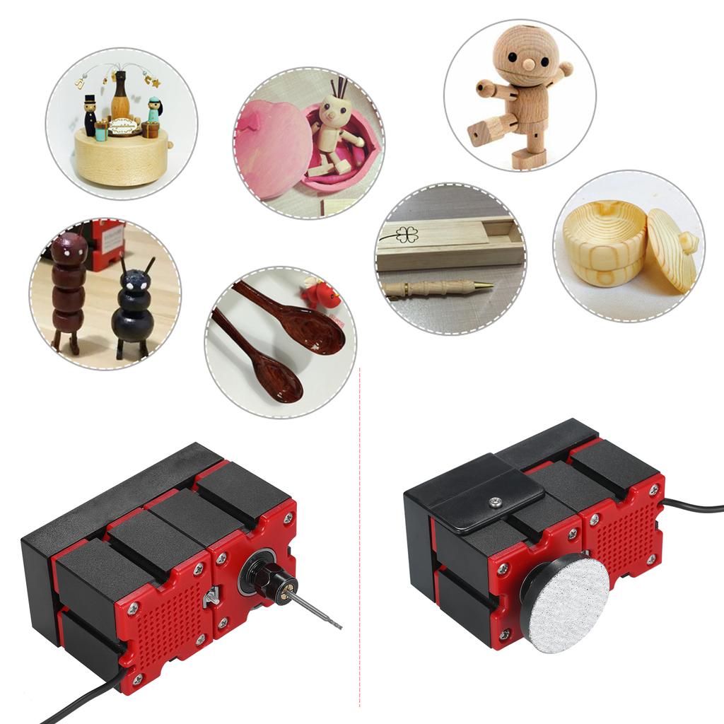 Мини-токарный станок 9 в 1 DIY Многофункциональный моторизованный трансформатор Многоцелевой станок Лобзик-шлифовальный станок