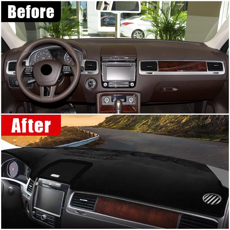 Для Volkswagen VW Touareg 7P 2011 2012 2013 2014 2015 2016 2017 2018 крышка приборной панели автомобиля избегайте легких ковриков с защитой от ультрафиолета