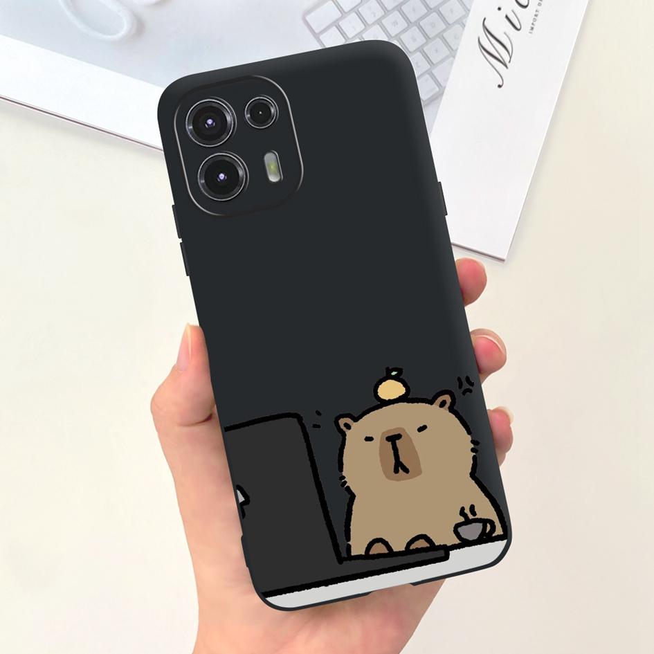 Чехол для Moto Edge 20 Lite XT2139-1 Funda Модный Расписной Черный Мягкий Силиконовый Защитный Чехол Для Motorola Edge 20 Fusion Coque