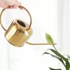 u Retro 1.3L Plant Sprinkler Kettle Stainless Steel Long Spout Watering Pot Leakproof Large Capacity Watering Can Garden Tool
