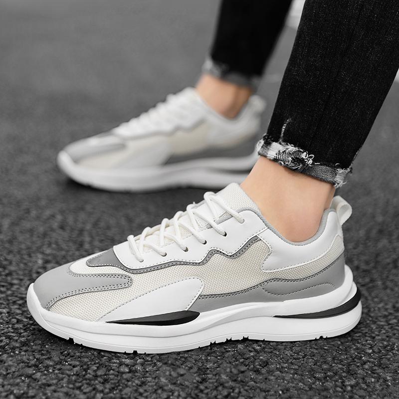 Классические мужские кроссовки для ходьбы на шнуровке, мужские кроссовки для бега на мягкой подошве, удобные повседневные мужские кроссовки