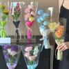 Multifunctional Flower Packaging Bag OPP Flower Wrapping Bag for 50pcs Mother's Day