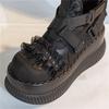 Dark Lolita Mesh Mary Jane Shoes Platform Thick Sole Lace Sweet Cool Head Women