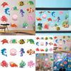 Наклейки на стену на день рождения в океанской тематике для украшения детской вечеринки с морскими существами, морскими звездами, черепахами для детского праздника