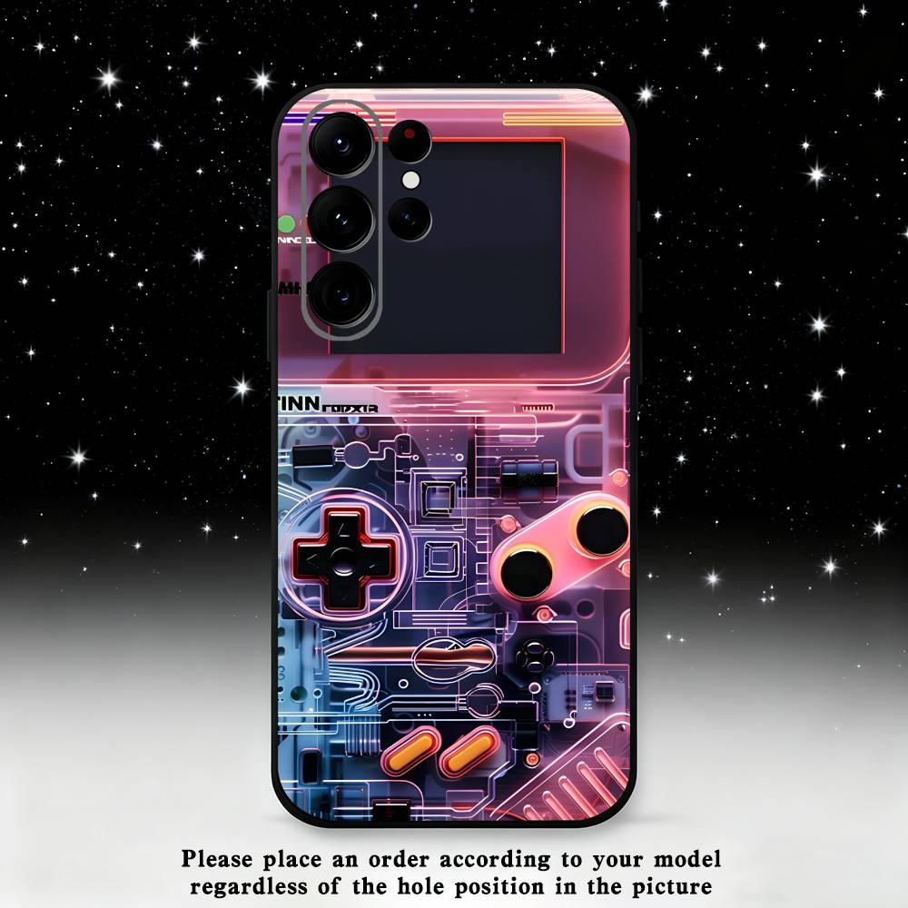 Game consoles Phone Case For Samsung S25,S24 Ultra,S20,S30 plus,S22 plus,S23,S30 Ultra 5G Silicone Black Shell