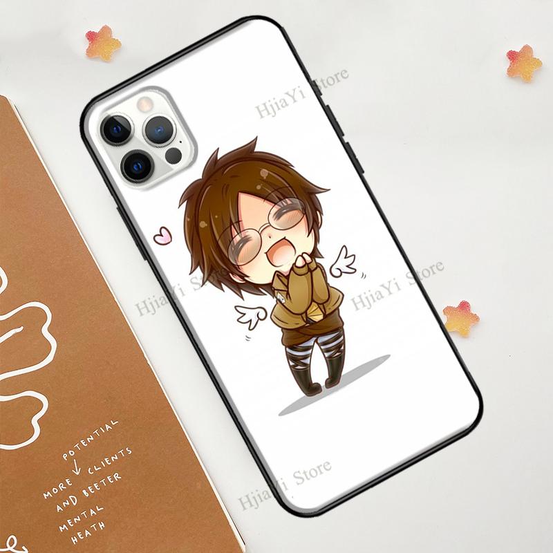 Hange Zoe Attack On Titan Anime Case For iPhone 12 Pro Max 13 Mini 6S 7 8 Plus SE 2020 Case For iPhone 11 Pro Max XS X XR