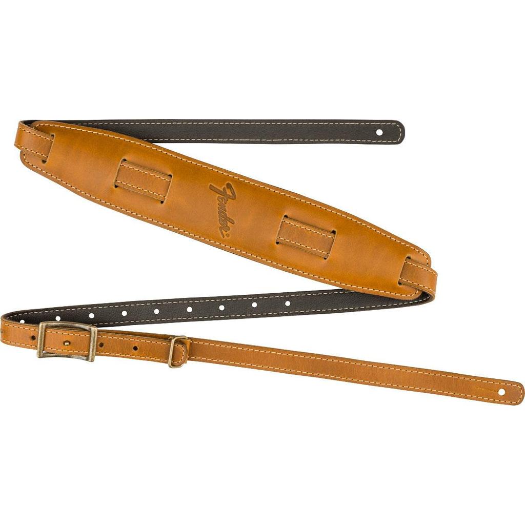 Fender Ремешок из кожи США Saddle Butterscotch Mustang™ Strap,