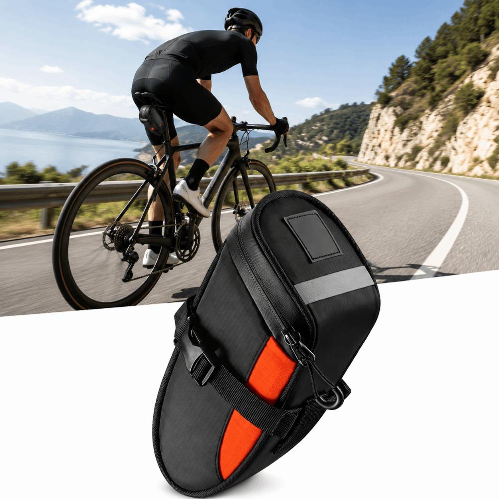 1.2L Capacity Cycling Tail Bag Waterproof Cycle Storage Bag for Mountain & Road Bike