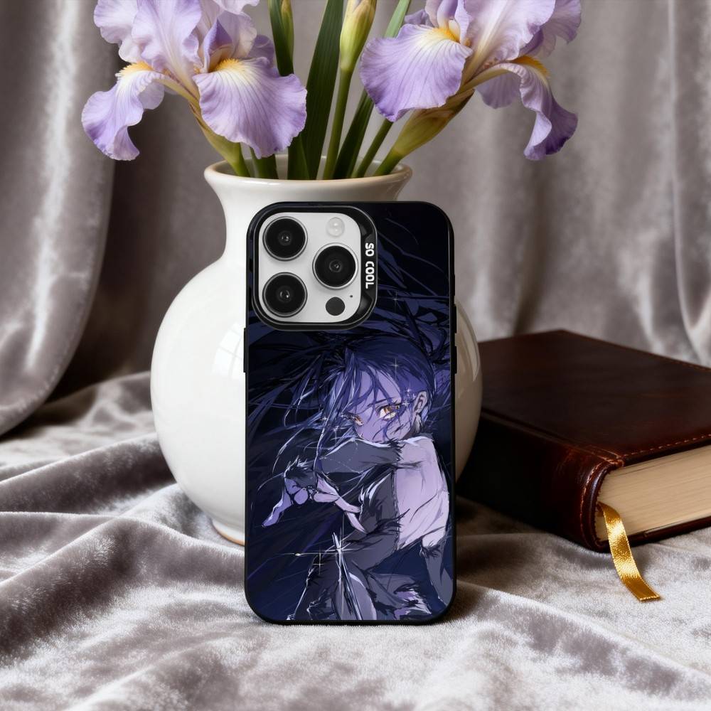 Чехол для телефона Аниме про фигурное катание M-Medalist для iPhone17,16,15,14,13,12,11 Plus,Pro Max Конфетный Посеребренный Внутренний Чехол