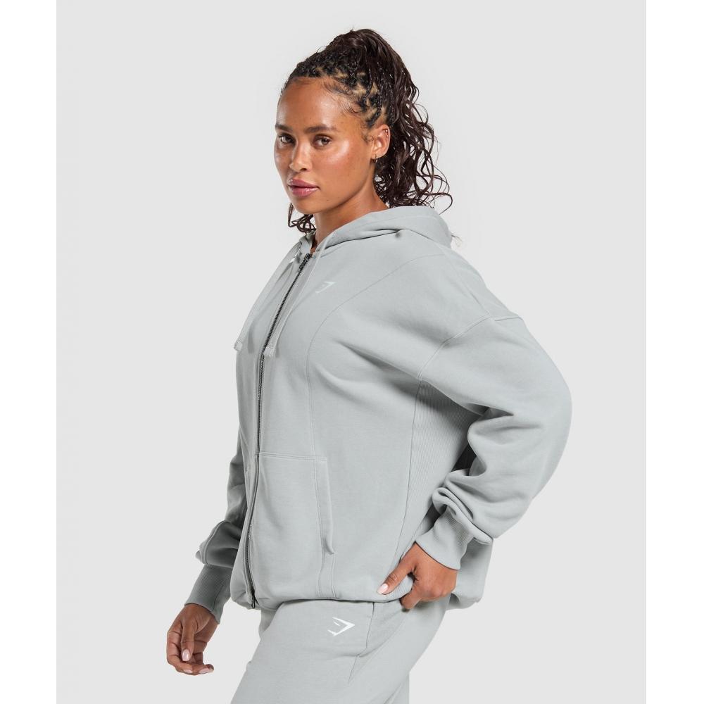 Gymshark Power Hoodie Silver Grey B2b4a Gcb1