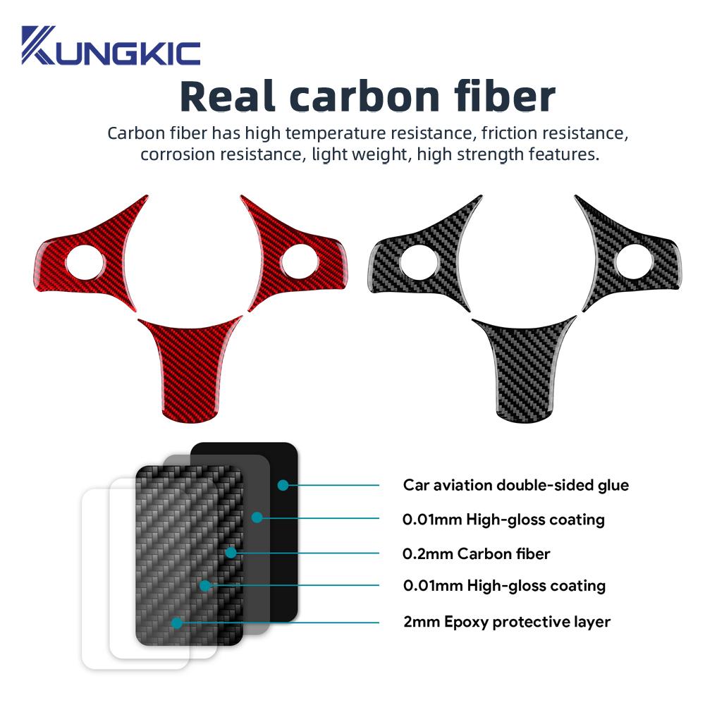 Real Soft Carbon Fiber Sticker For Alfa Romeo 159 2005-2019 2020 2025 2025 2025 LHD RHD Car Steering Wheel Button Frame Trim