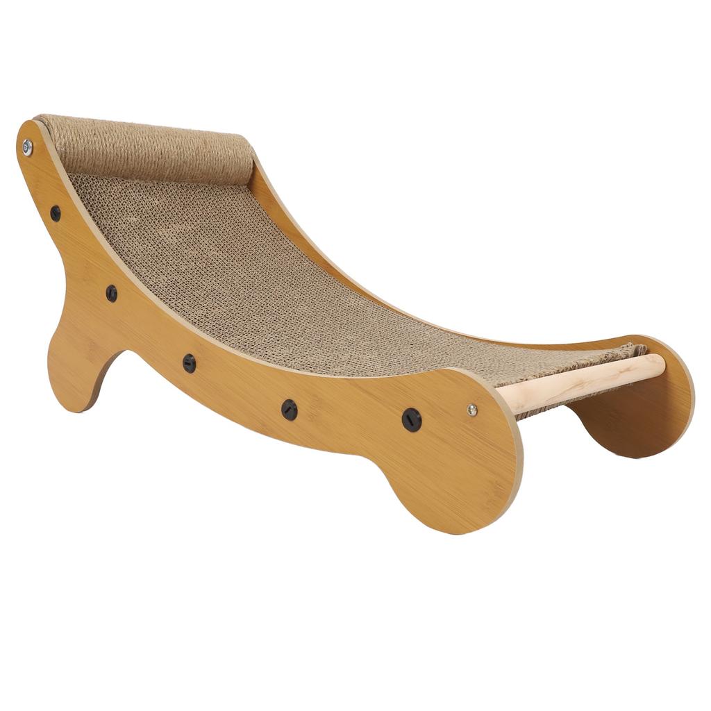 Cat Scratcher Lounge Chair Multipurpose Durable Curved Cat Scratch Pad Cat Scratching Cardboard for