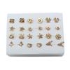 12Pairs Shiny Earring Stud Set Earring For Women Girl Earrings Jewelry