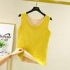 Thermal Vest for Women Sleeveless Sexy Winter Inner Wear Crew Neck Warm Underwear Female Undershirt Seamless Solid Body Top Slim