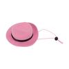 Pet Cowboy Hat Cute Funny Cowboy Dog Hat for Cats Dogs Party Festival Daily WearingPink