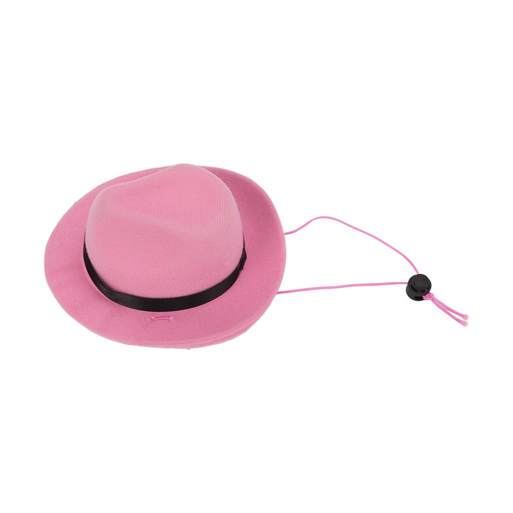 Pet Cowboy Hat Cute Funny Cowboy Dog Hat for Cats Dogs Party Festival Daily WearingPink